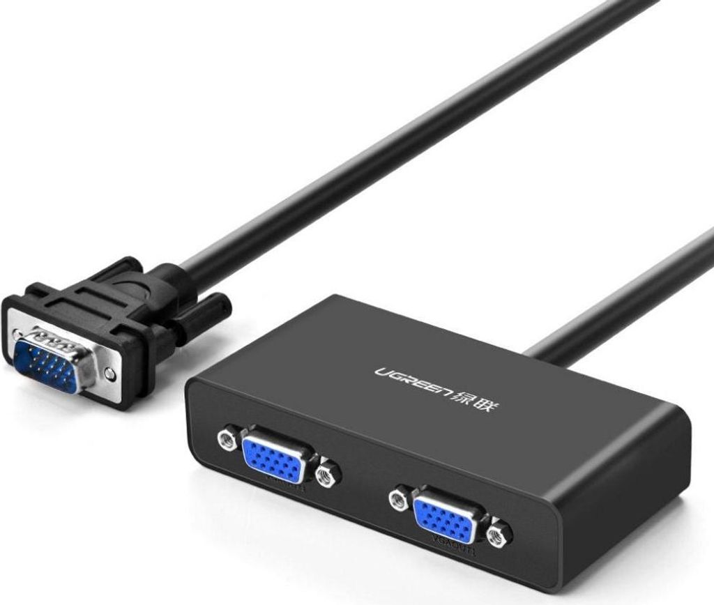 UGREEN 40254 Rozbočovač VGA na 2x VGA - 1m (černý) Obrázek produktu 