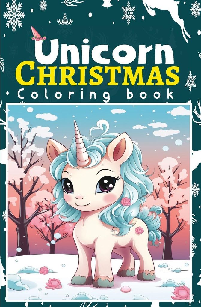 Unicorn Christmas Coloring Book for Kids | Coloring Book for Toddlers Christmas