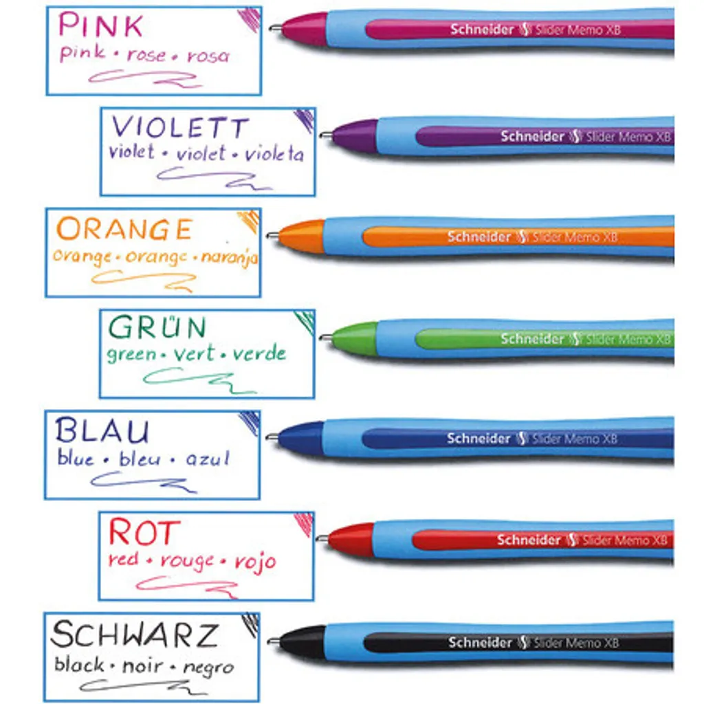 Punta XB Schneider 150208 Slider Memo Viola - Penna Professionale Viscoglide - 9