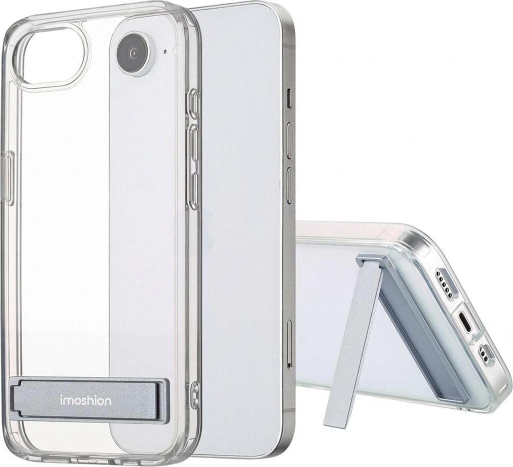 imoshion Back Cover mit Ständer iPhone 16e - Transparent