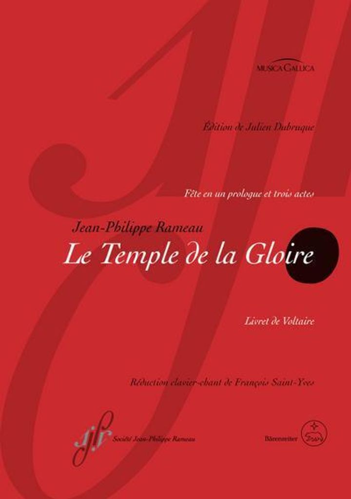 Le Temple de la Gloire RCT 59, Klavierauszug vokal, Urtextausgabe