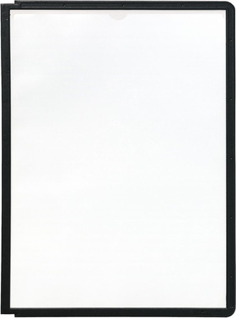 DURABLE 560601 Sichttafeln schwarz 5 Stück Zdjęcie produktu 