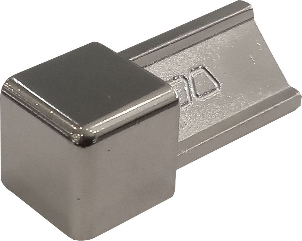 Schlüter QUADEC EV/Q140EB Ecke 90° Edelstahl gebürstet H=14mm