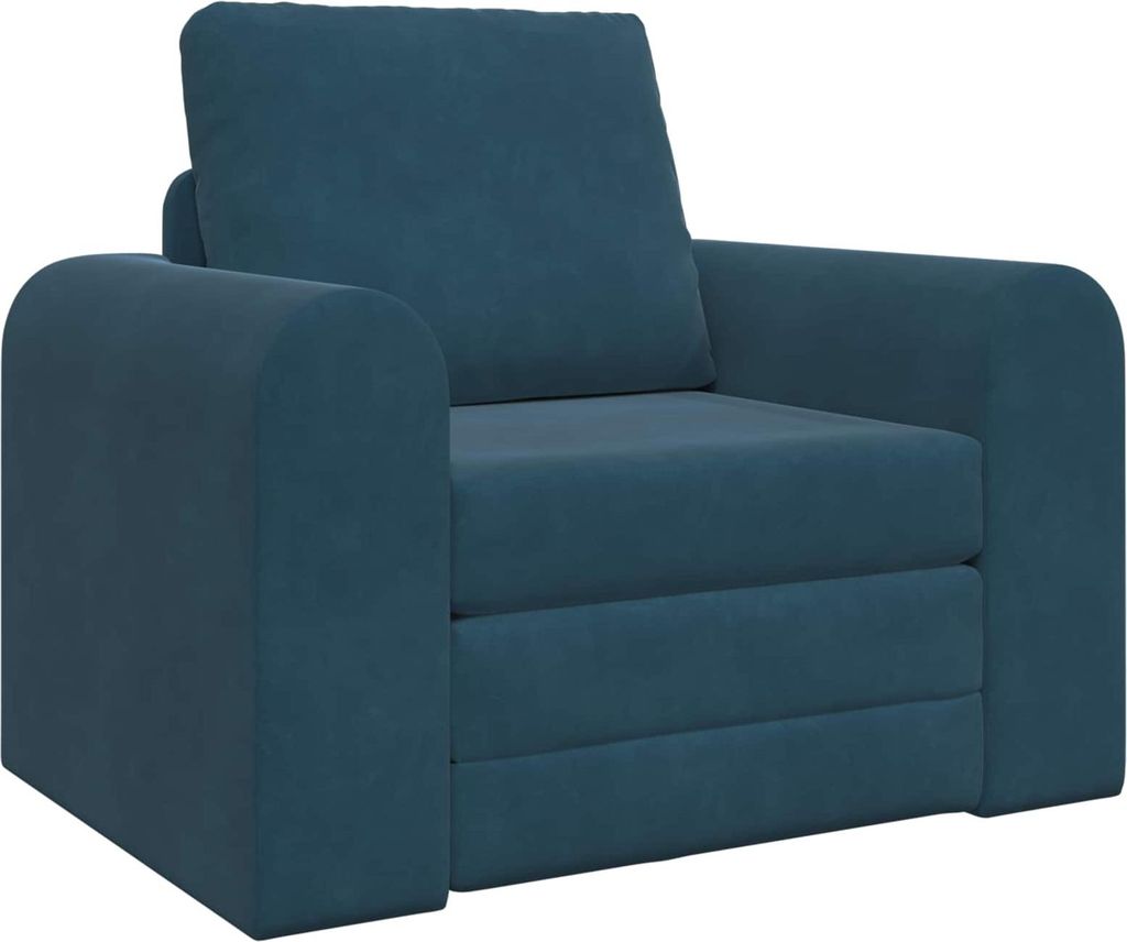 vidaXL Schlafsofa Blau 98 x 71 x 83 cm Samt