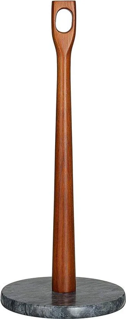 Porte-rouleau essuie-tout marbre noir rustique pour cuisine chic