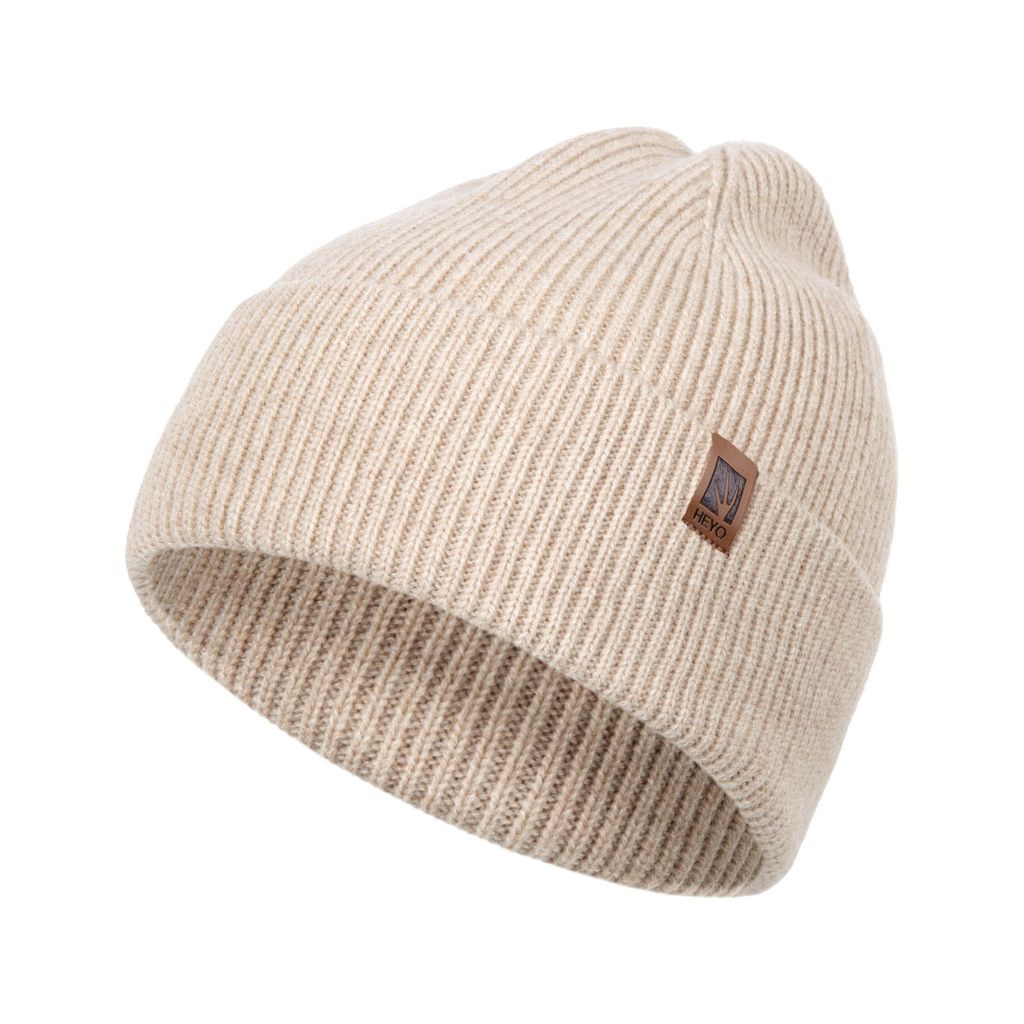 Uni Wollmütze HEYO Winter Beanie Merino Wolle Warme Produktbild 
