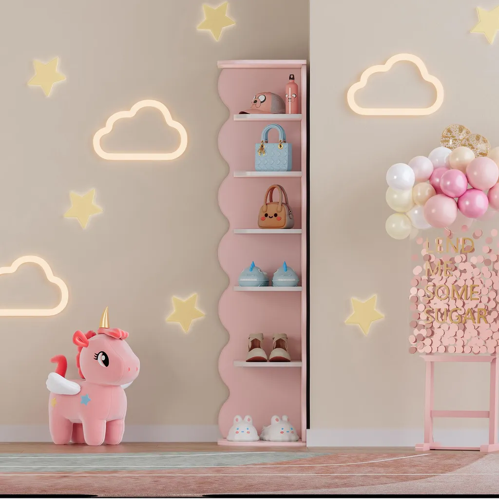 Étagère d'angle Vestnes : Solution gain de place chambre enfant MDF - 4