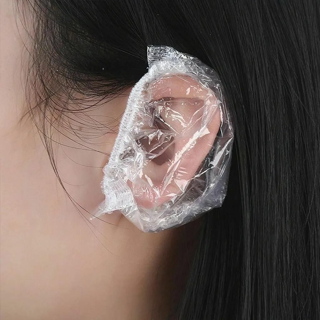 Einweg Ohrenschützer Dusche wasserdicht Haarfärbemittel Produktbild 