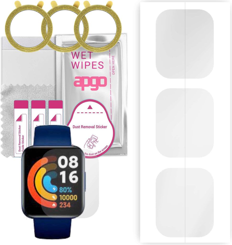 apgo 3 Stück Schutzfolie, klar, kompatibel mit Xiaomi Poco Produktbild 