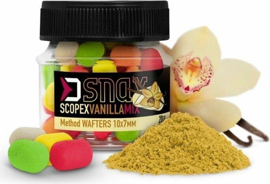 Delphin Mix D Snax Waft 10 x 7 mm 20 g Scopex-Vanille Dumbells