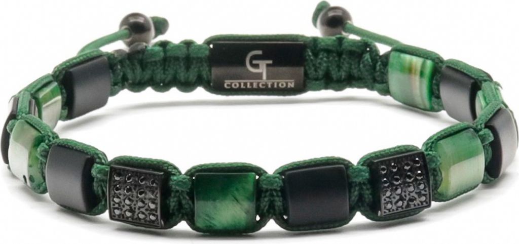 GT Collection | Męska bransoletka z płaskimi koralikami i Zdjęcie produktu 