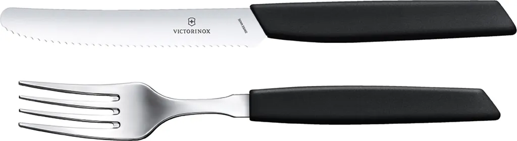 Set 12 Posate Victorinox Swiss Modern | Lama Acciaio Inox 11cm Nero