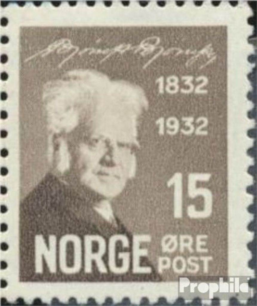 Briefmarken Norwegen 1932 Mi 164 mit Falz Bjornson