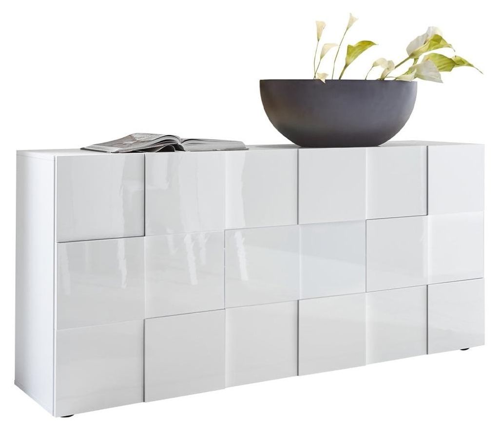 CALICOSY - Buffet Dama 3 portes style damier - L181 cm Image du produit 