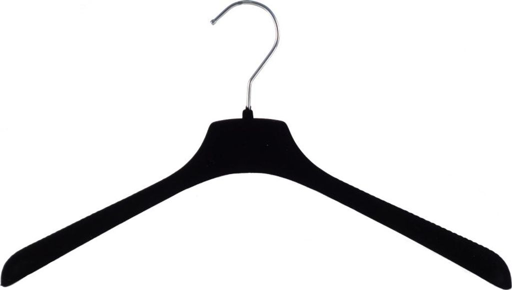 Samt Kleiderbügel für Blusen und Hemden 45 cm schwarz NEU 15 Stück