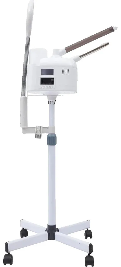 Appareil à vapeur visage chaud et froid avec écran tactile - Blanc