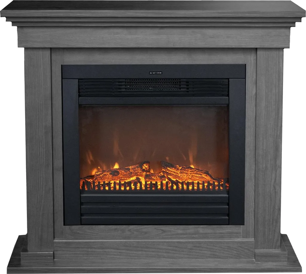 Foyer électrique encastrable Xaralyn Flex ELU-BW avec décor aspect bois