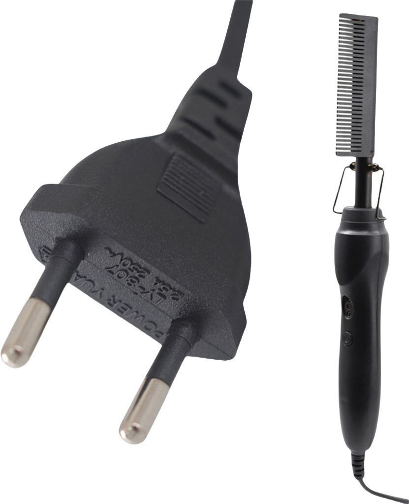 INF 2-in-1-Glätteisen und Lockenstab Schwarz