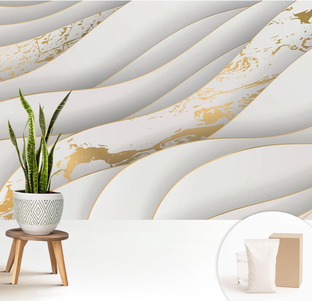 Fototapete - 208x146 cm - Tapete - Wandtapete - Wandbilder - Dekofolie - Tapete Folie - Wand - Dekoration - Wohnzimmer - Dynamische Muster