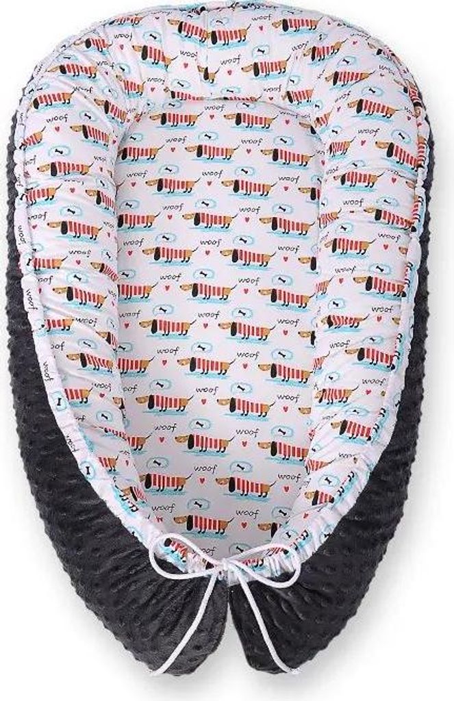Bobono Babyschlafsack Minky Grau XXL für sicheren und gemütlichen Schlaf mit ECO FILLBALL Füllung und Okotex-