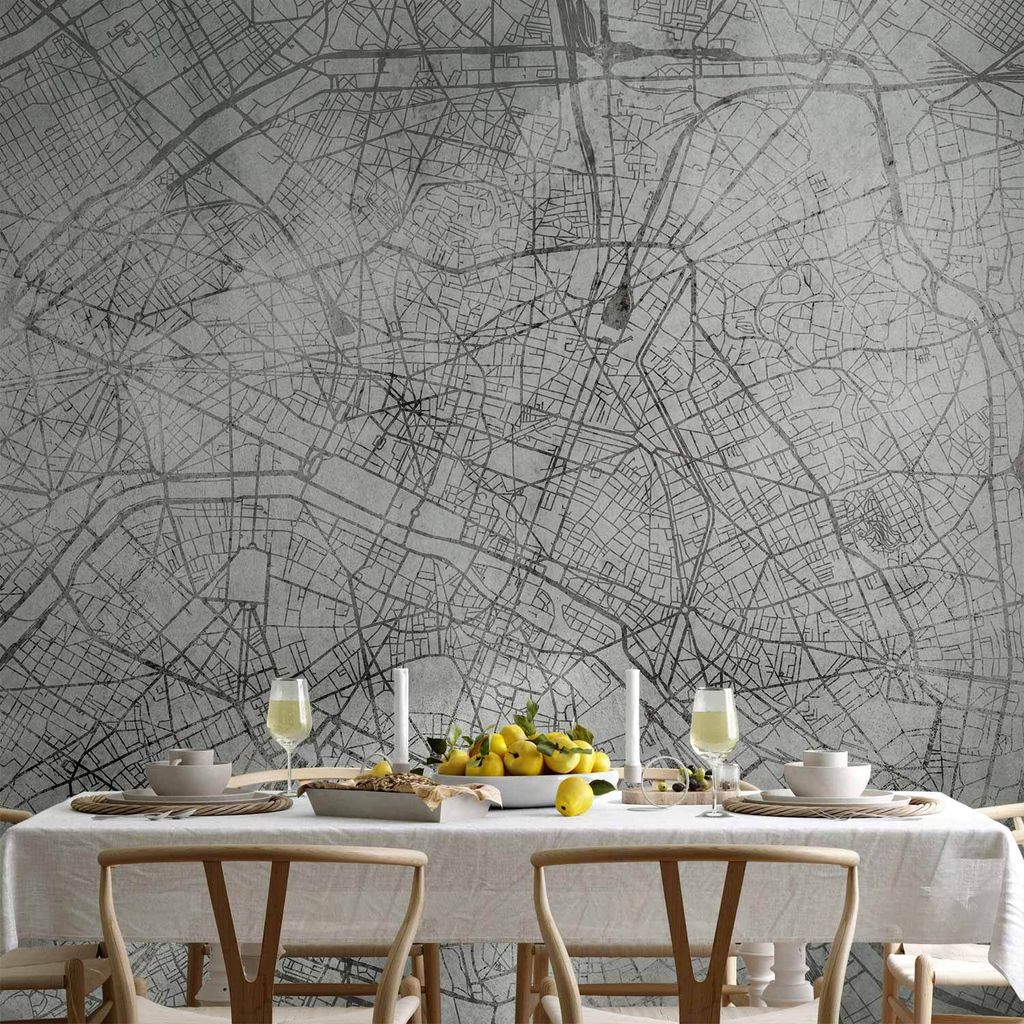 Vlies Fototapete - Parisian Fresco 100x70 cm Städte k-C-0134-a-a