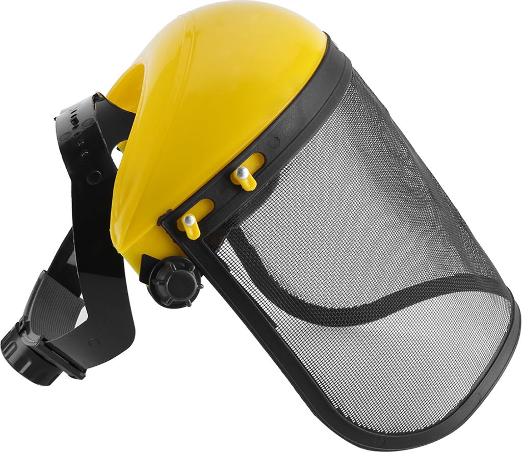 Schutzhelm-Mütze mit Vollgesichts-Mesh-Visier zum Schutz beim Holzeinschlag, Motorsense und Forstwirtschaft