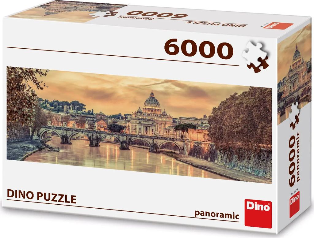 Dino - Puzzle Panorama of Rome, Italy - 6000 dielov