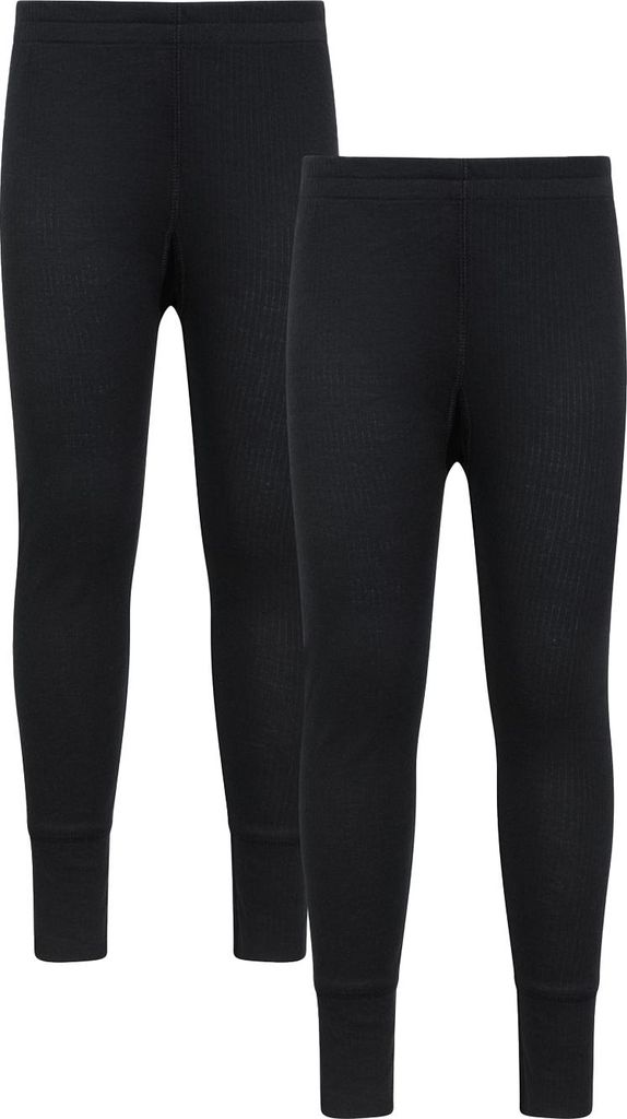 Mountain Warehouse - "Talus" Baselayerhose für Kinder (2er-Pack) MW4739 (128) (Schwarz)