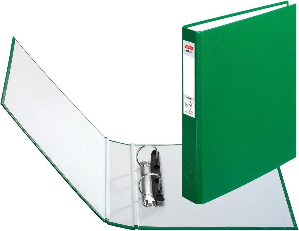 10x Herlitz Ringbuch / DIN A5 mit 2-Ringe / Farbe: grün