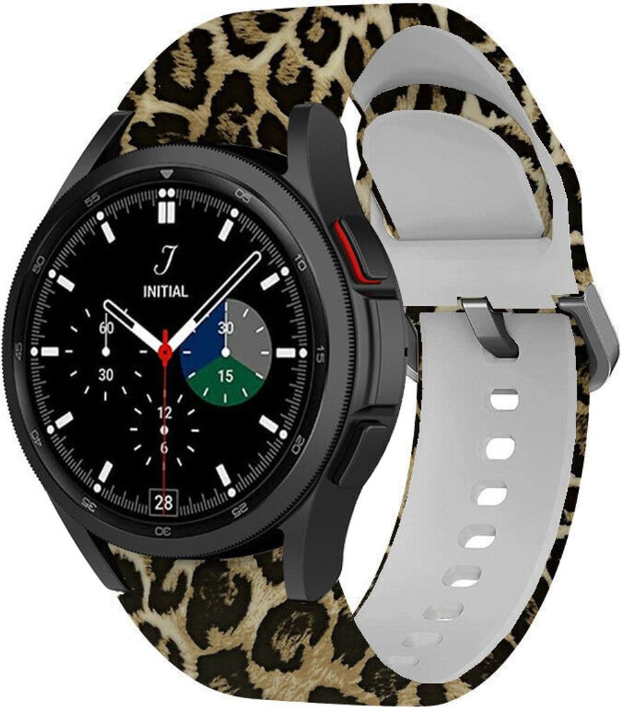 Strap-it Lucky Leopard Samsung Galaxy Watch 4 Classic 46mm Armband