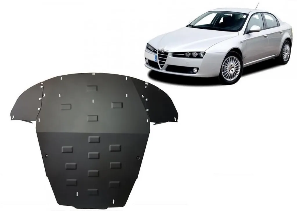 Protection carter moteur Alfa Romeo 159 acier blindé anti-choc