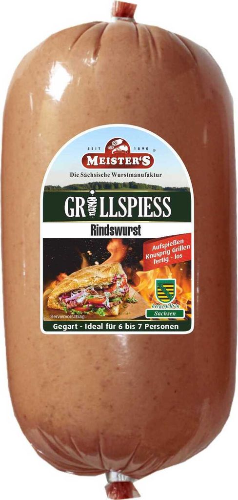 Dönerfleisch für zuhause für Kebab Dönergrill | Dönerspieß Fleisch Grillspieß für Vertikalgrill | Mit Drehspieß Döner selber machen (Rind 850g)