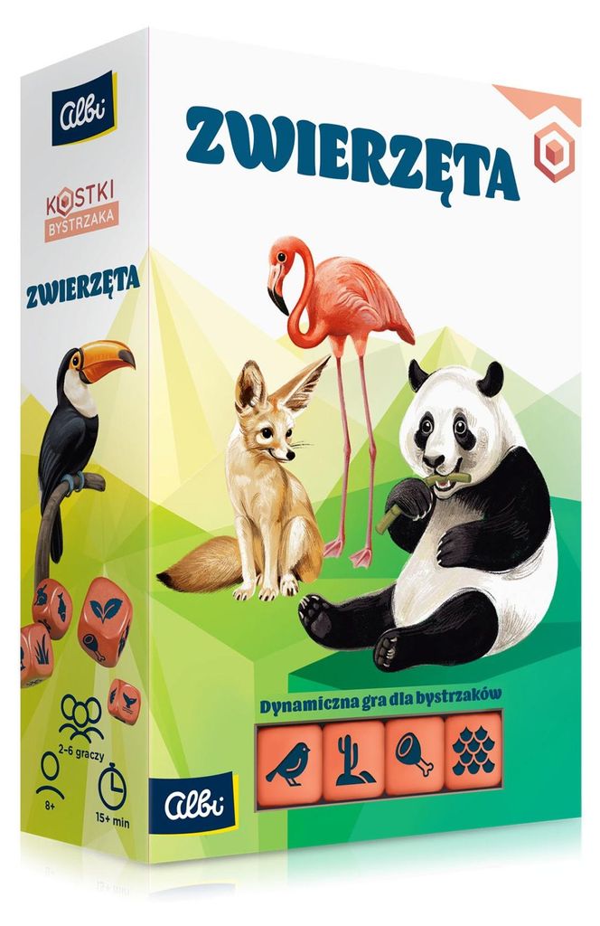 Gra edukacyjna Kostki bystrzaka Zwierzęta