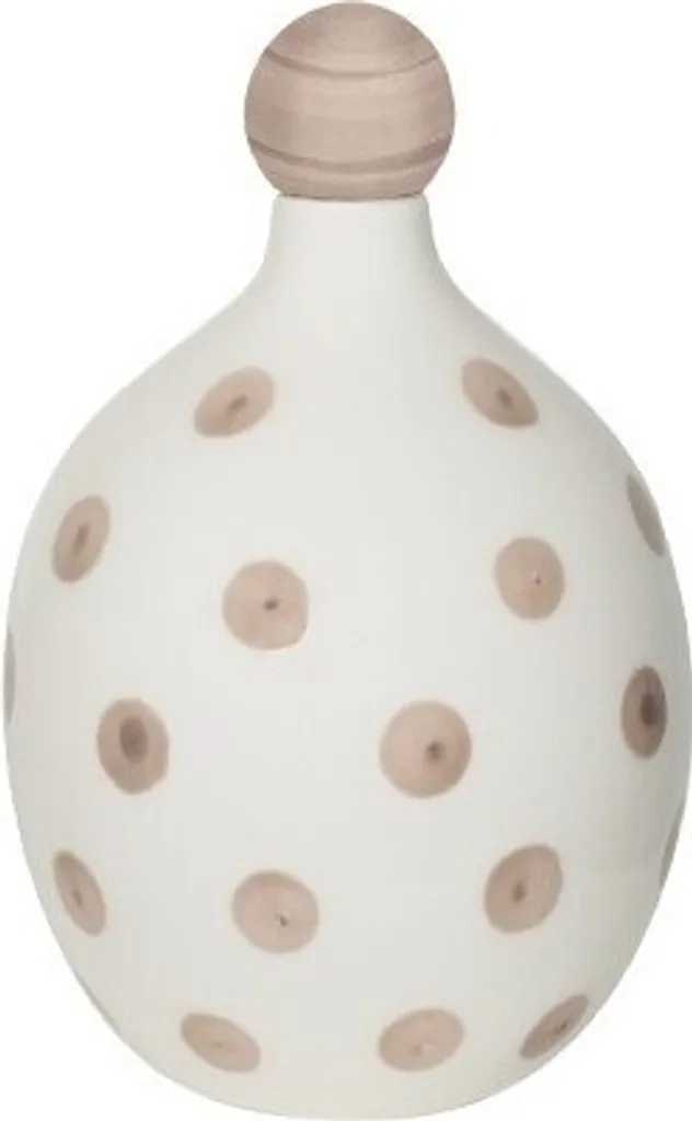 Offerta Lido Bottiglia Ceramica Pois Sabbia Zafferano - Spedizione Rapida