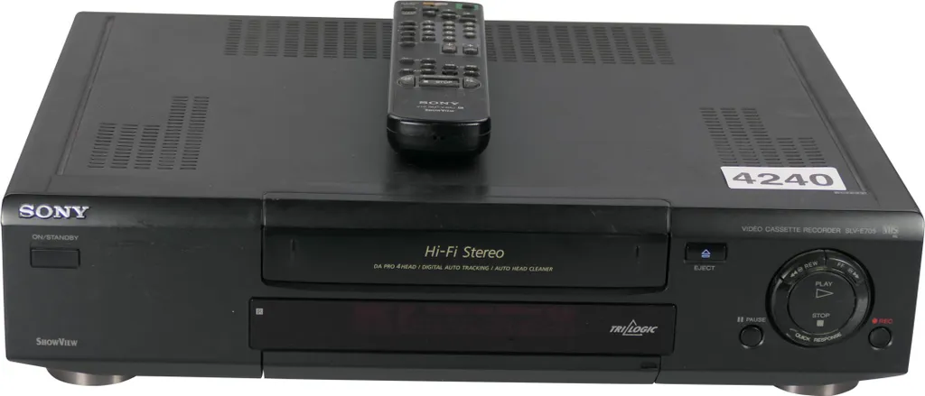 Sony SLV-E705VP Magnétoscope VHS Hi-Fi Stéréo avec Télécommande d'Origine