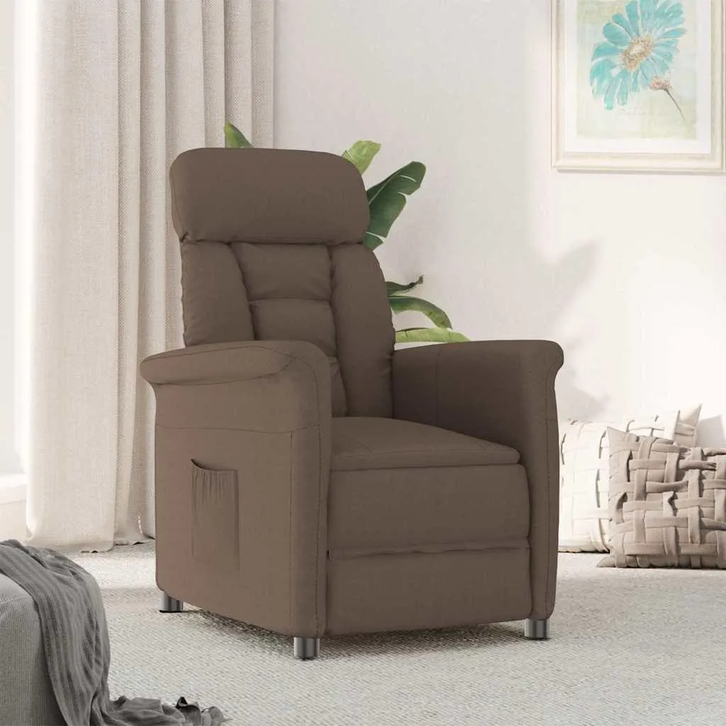 Fauteuil microfibre vidaXL marron - Nettoyage facile et confort durable