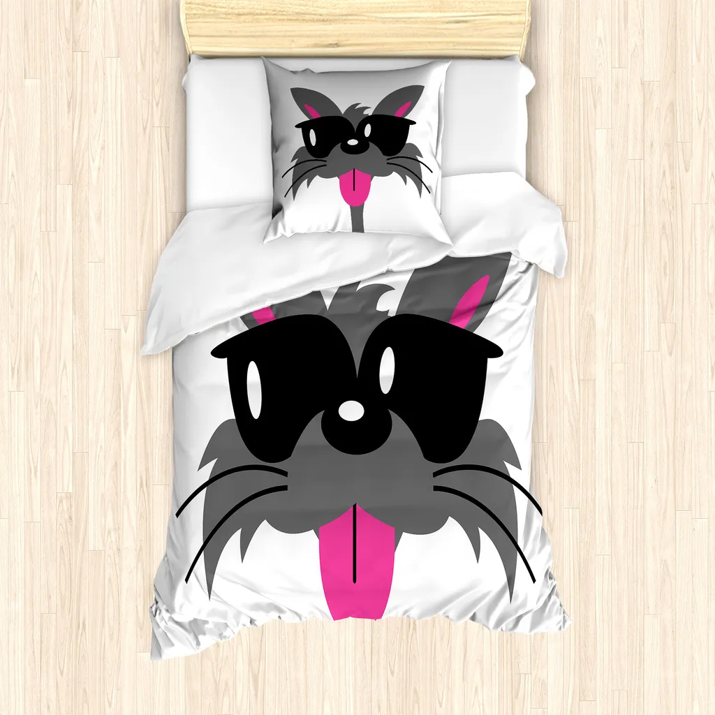 Offerta Set Letto ABAKUHAUS Gatto 135x200 cm - Morbidezza e Design