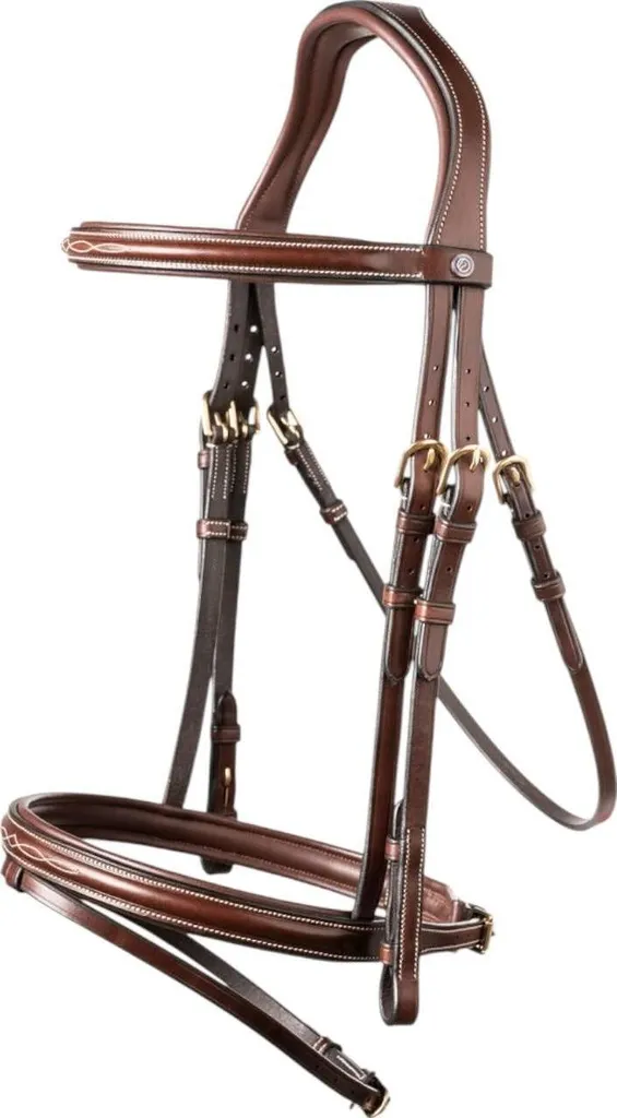 Bridon de CSO Calgary Trust combiné marron idéal poney et Cob