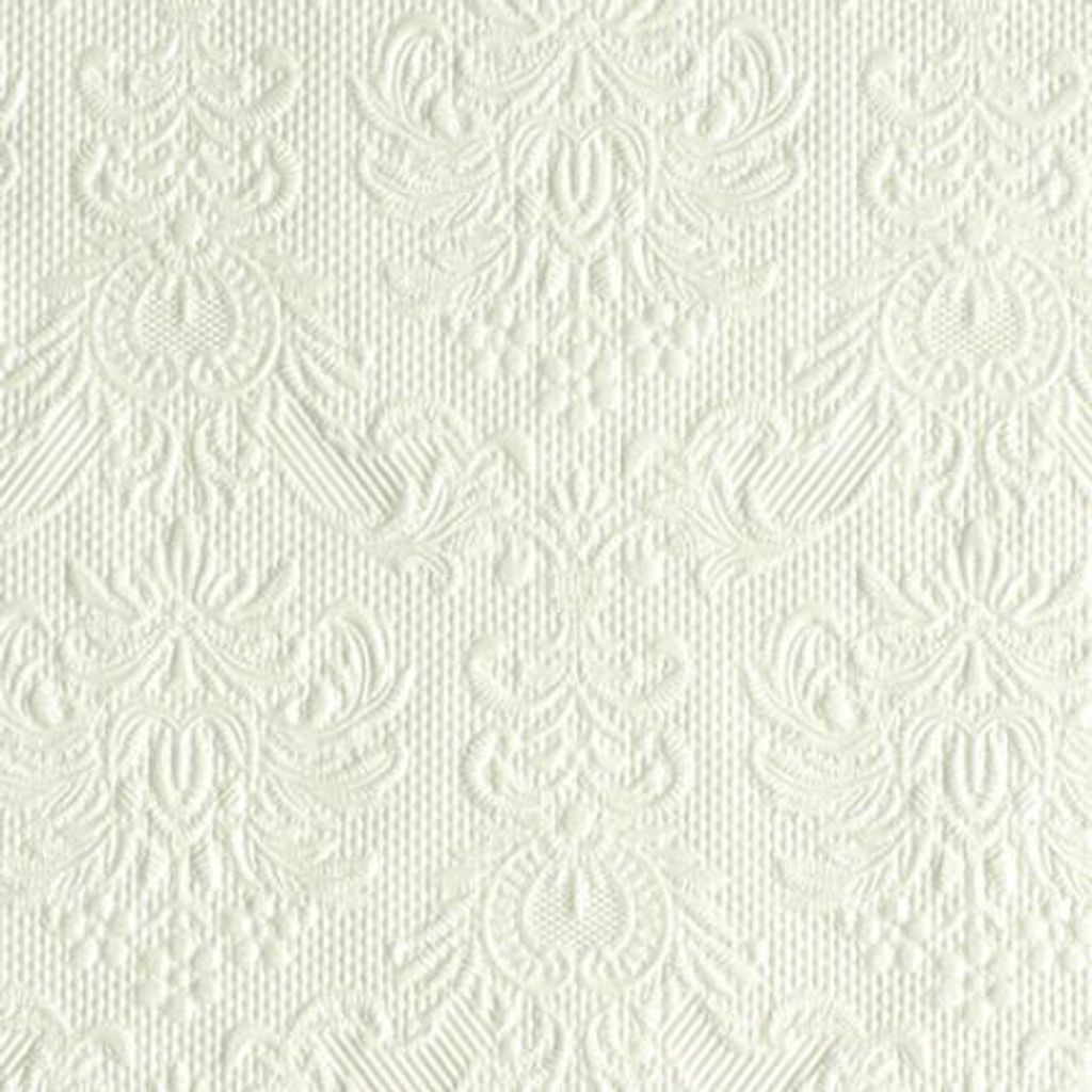 Servietten 25x25 cm - Elegance pearl white