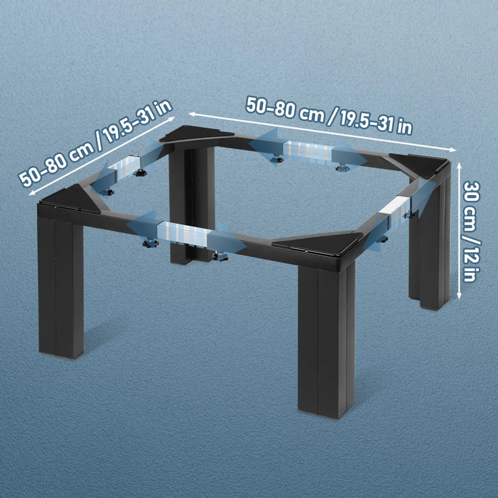 Base de Soubassement pour Lave-linge Réglable Idéal Sols Irréguliers - 2
