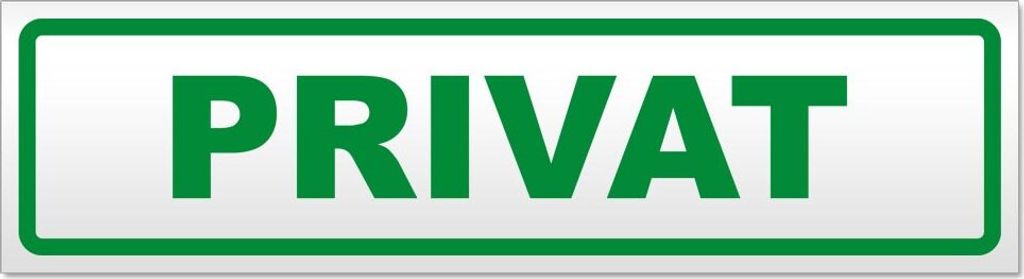 Privat Magnetschild Schild magnetisch