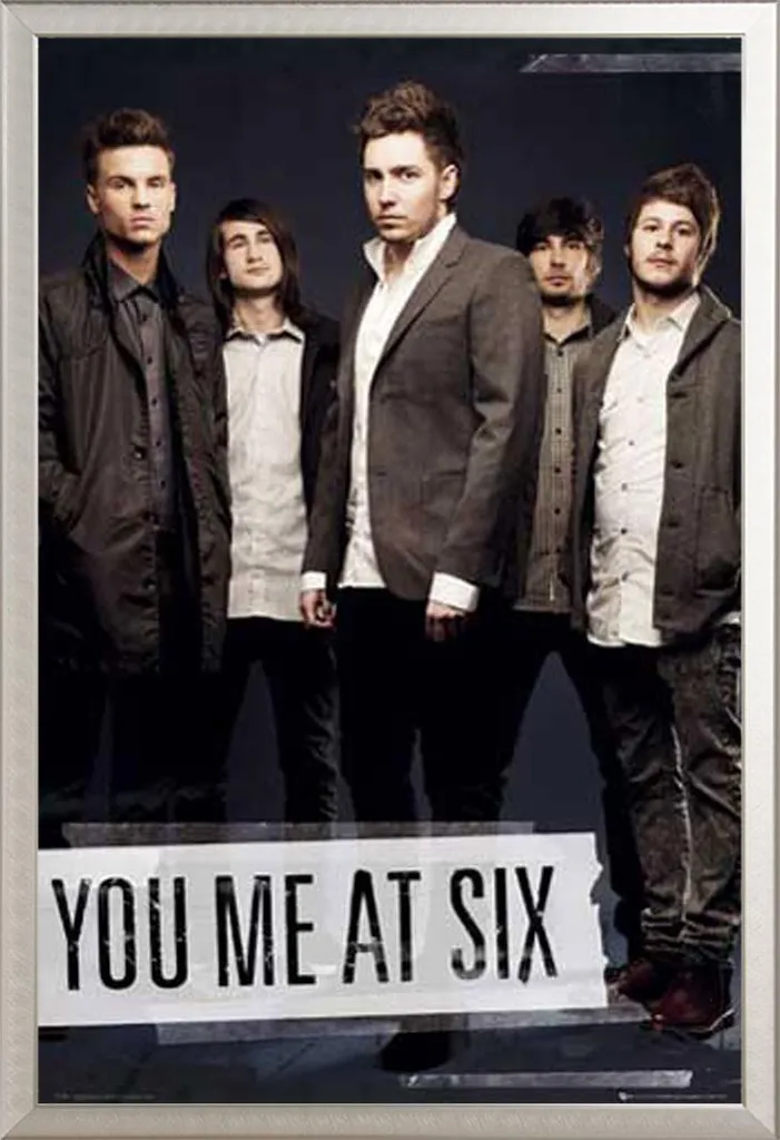 Décoration murale You Me At Six Tape poster avec cadre en aluminium gris