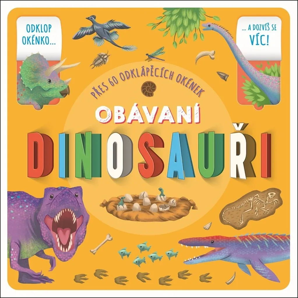 Comprendre les dinosaures facilement avec le livre Obávaní dinosauři