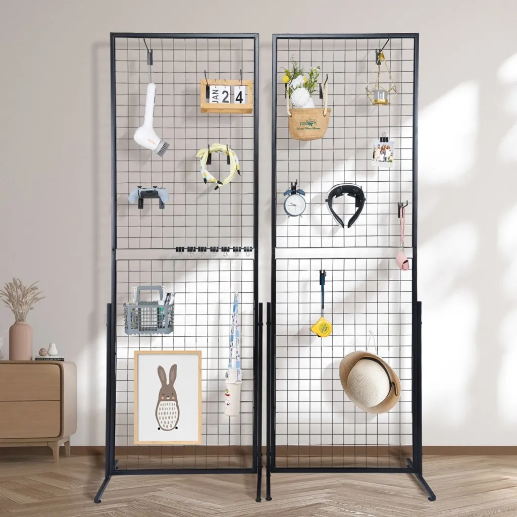 Pack 2 Grilles Murales Tower - Solution Gain de Place pour Rangement Vertical - 8