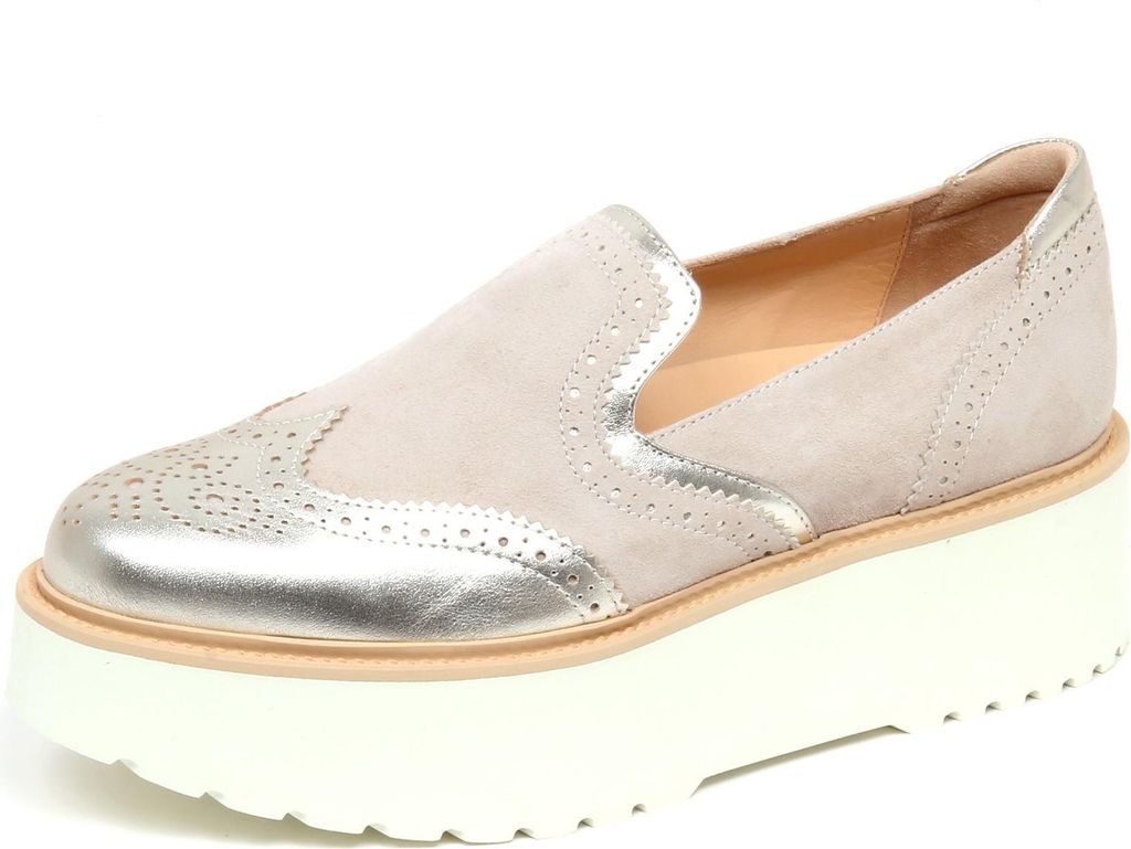 F4148 sneaker donna grau/platin HOGAN H355 grigio/platino slip on shoe woman