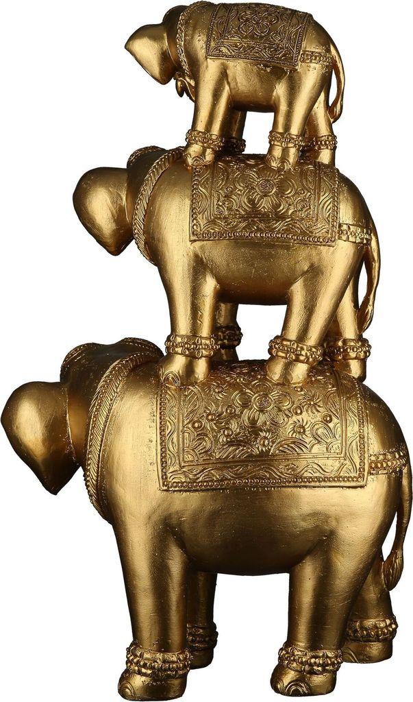 Puja Diya Messing-Skulptur Mit Elefantengriff – 1 Paar, Ca. 3,2 Zoll