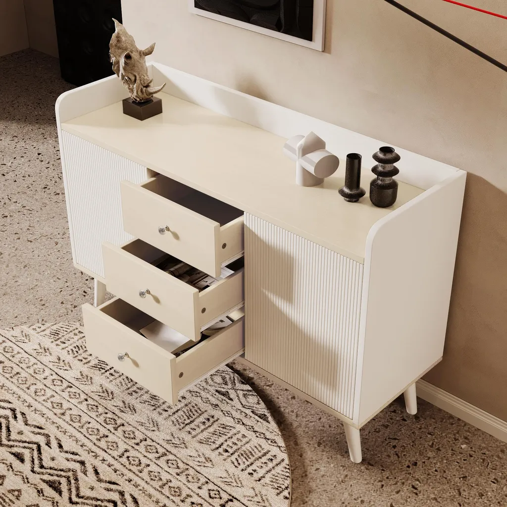 Buffet Polyvalent pour Salon et Salle à Manger Idéal Petits Espaces