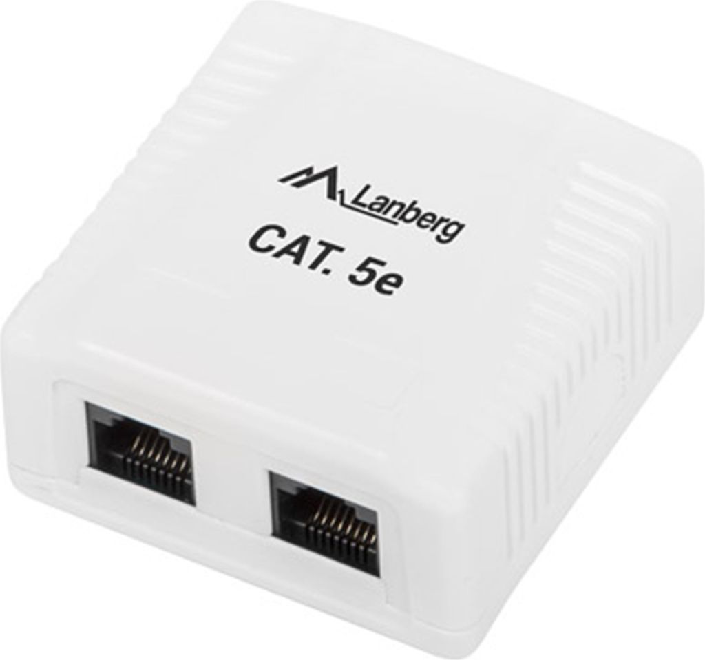 Lanberg OU5-0002-W Steckdose RJ-45 Wei (OU5-0002-W)