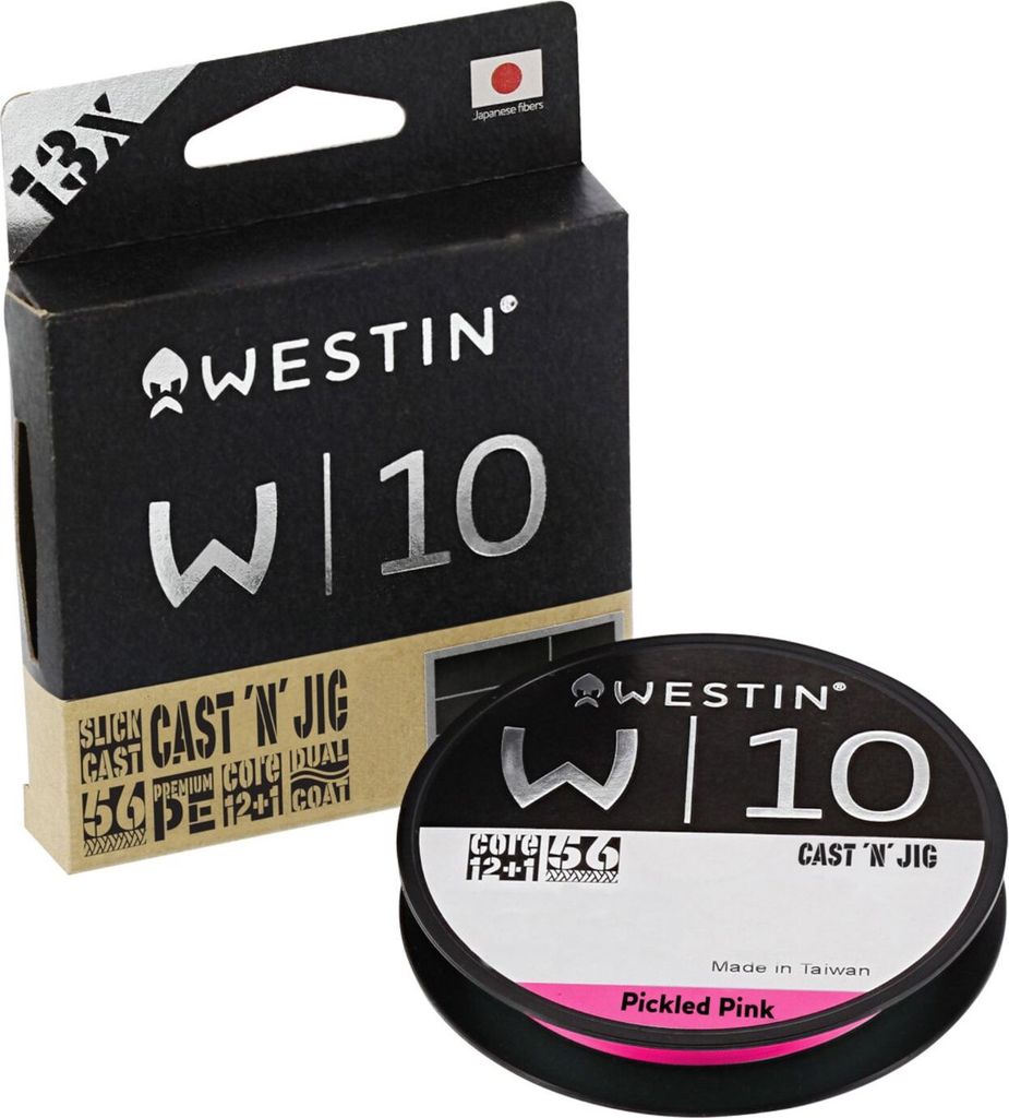 Westin W10 13-Braid Cast 'N' Jig Gebeizt Rosa 110m 0.08 mm 6.0Kg