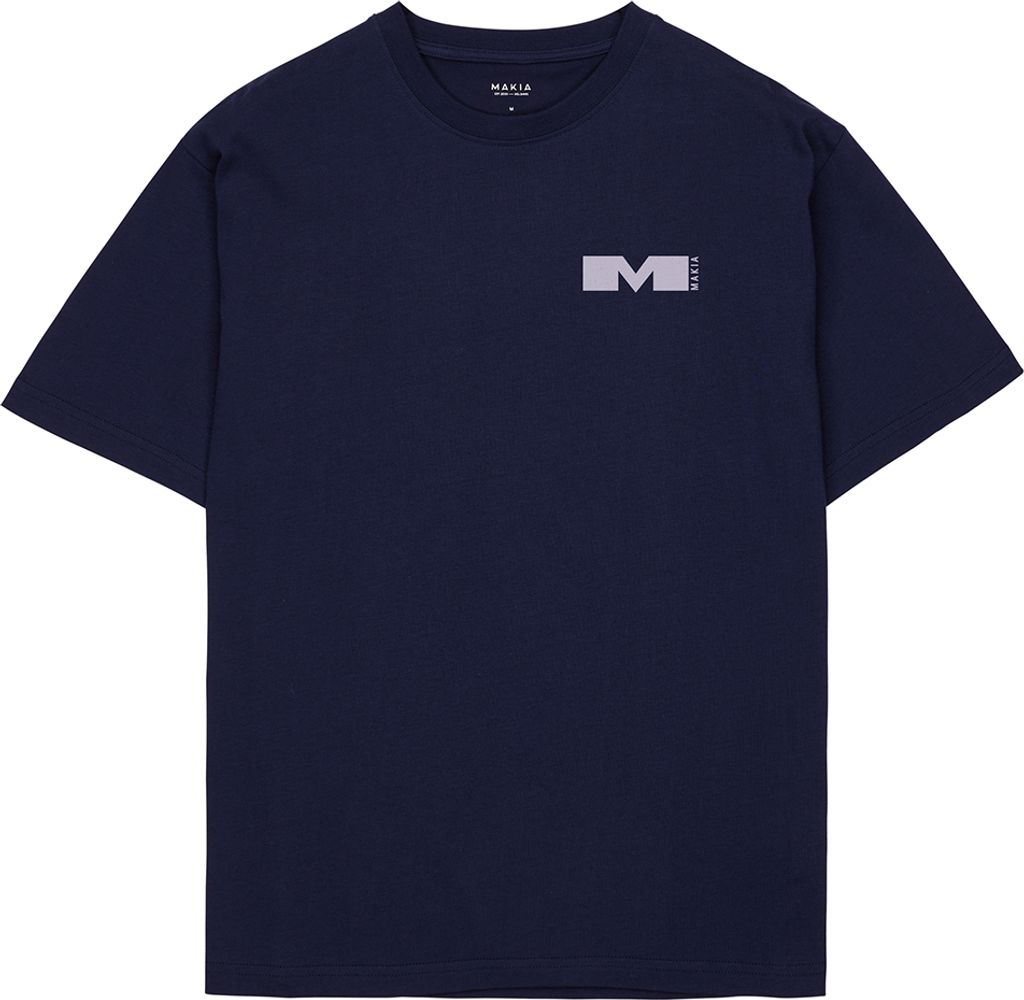 Makia Statement Kurzarm-t-shirt Blau M Mann Blau M